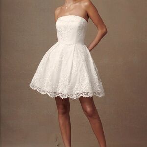 MESHKI White Strapless Dress NWT